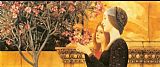 Two Girls with Oleander by Gustav Klimt